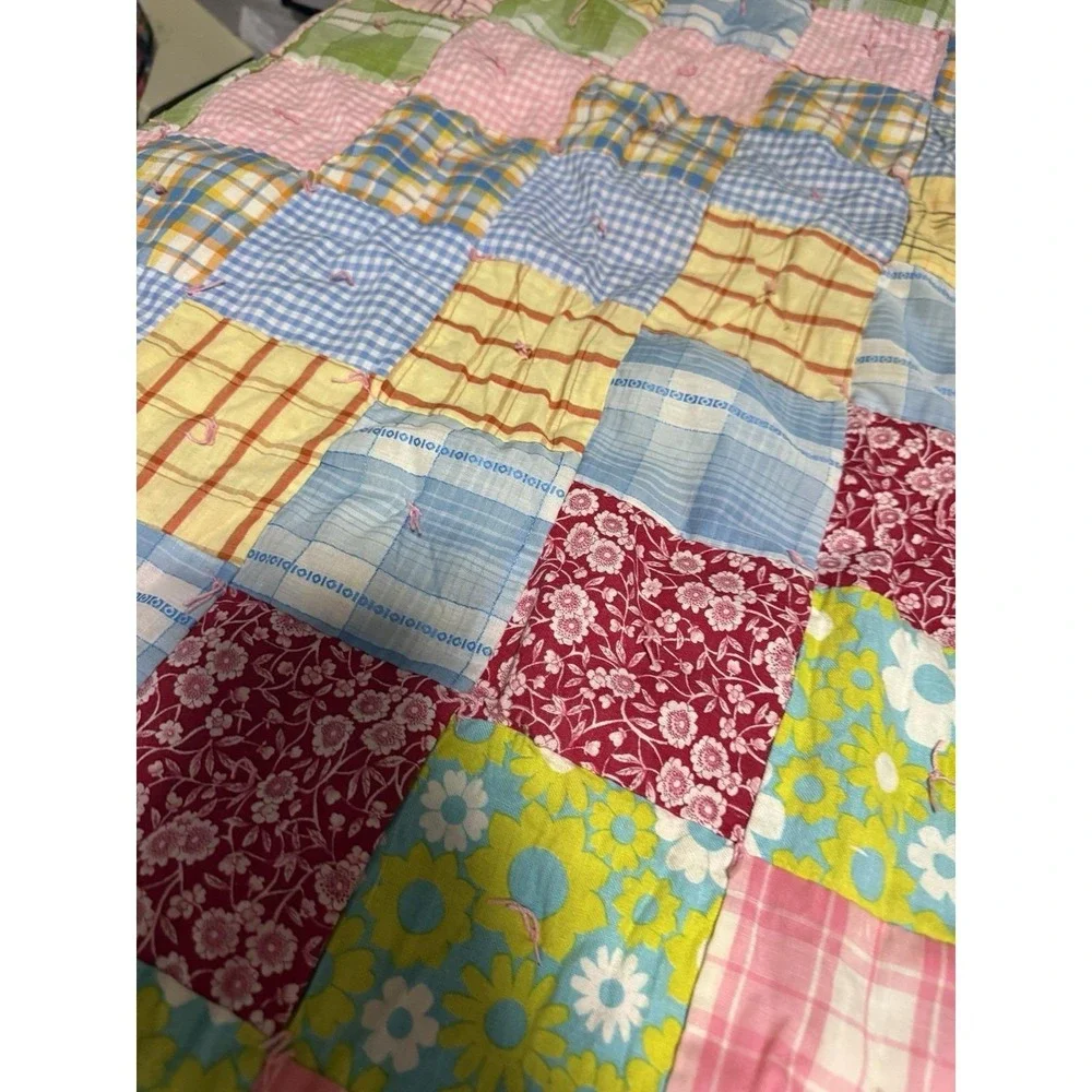 Vintage Handmade PATCWORK QUILT 77